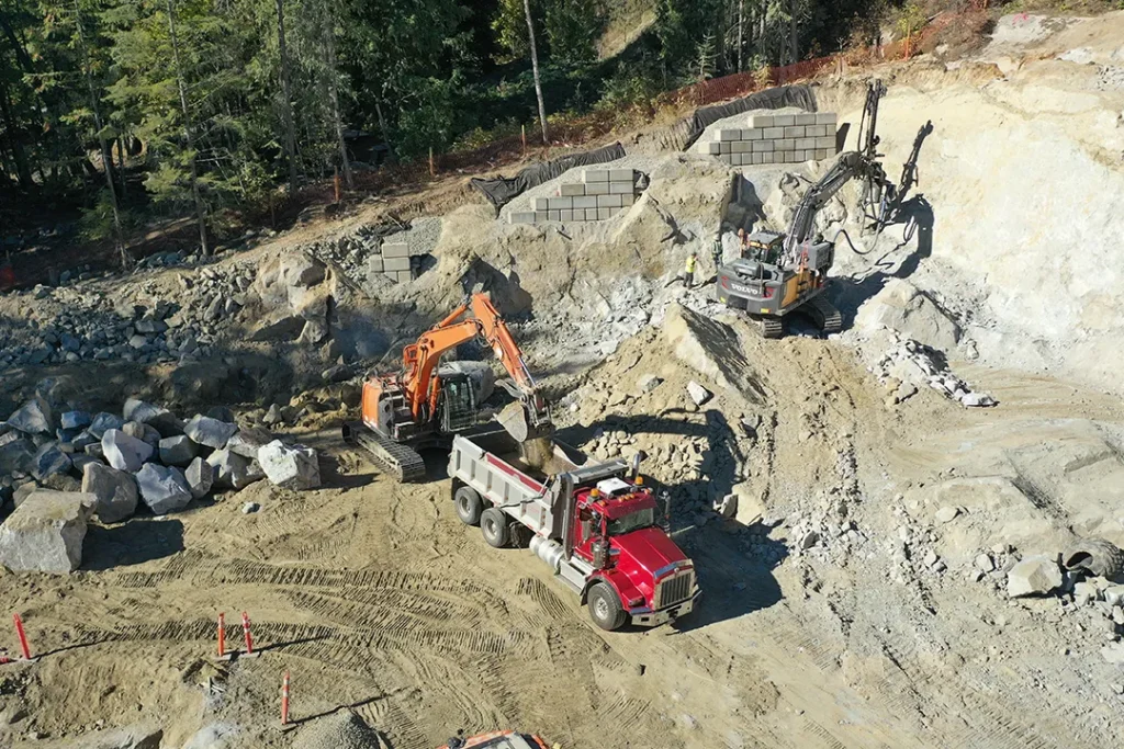 Drilling Blasting and Loading Blast Materials