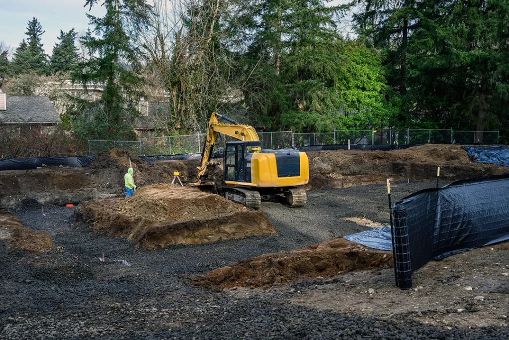 Industrial Project Site Lazer Levelling