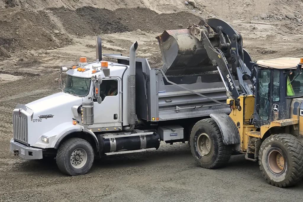 Loading and Hauling Aggregate Products